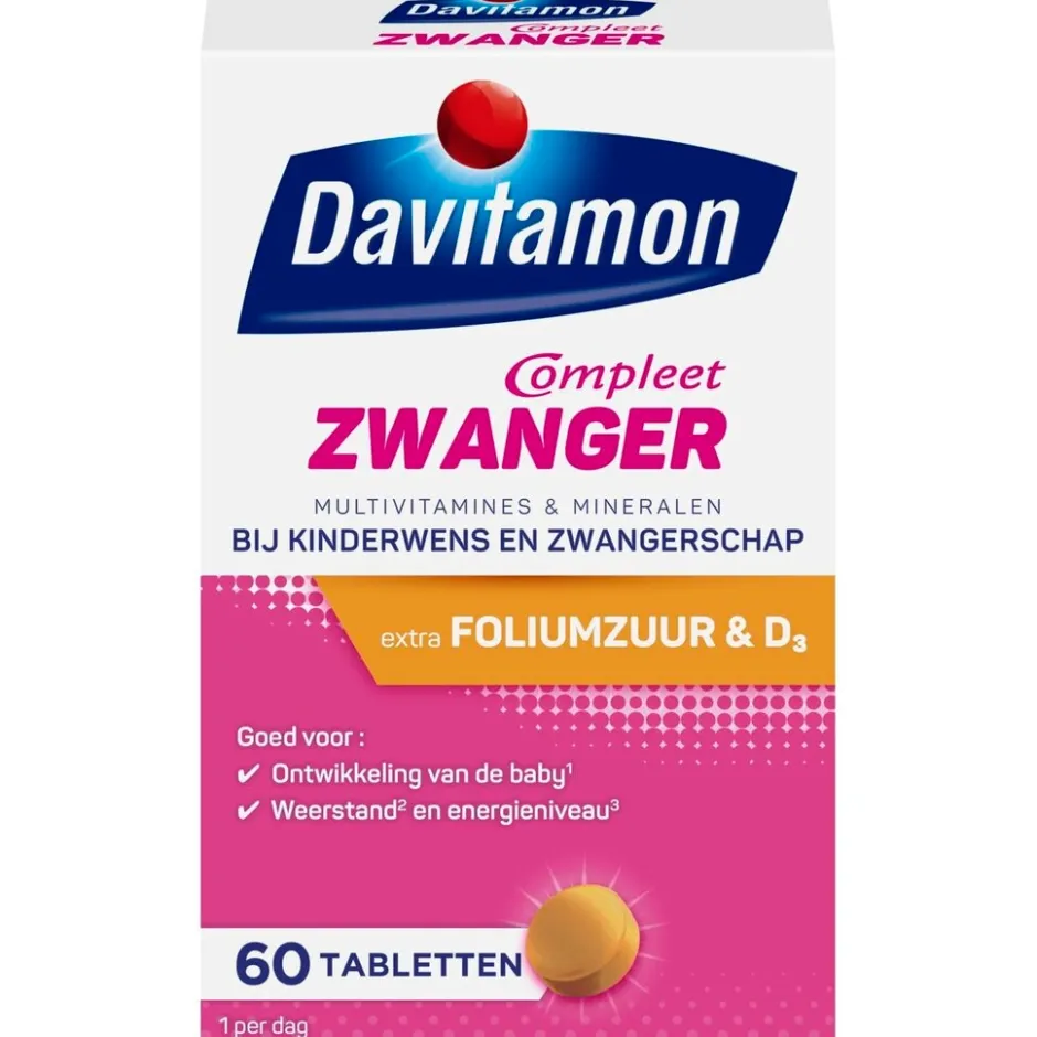 Davitamon Compleet Zwanger Tabletten< Zwangerschapssupplementen
