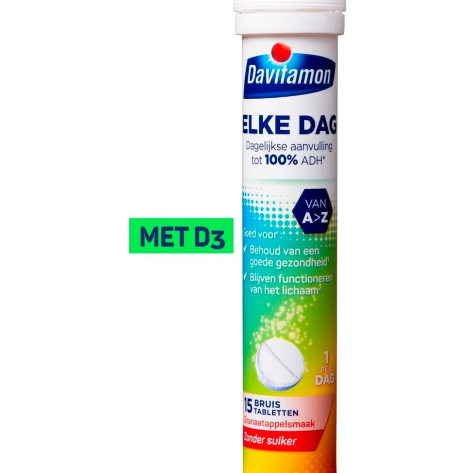 Davitamon Elke Dag Bruistabletten< Vitamines