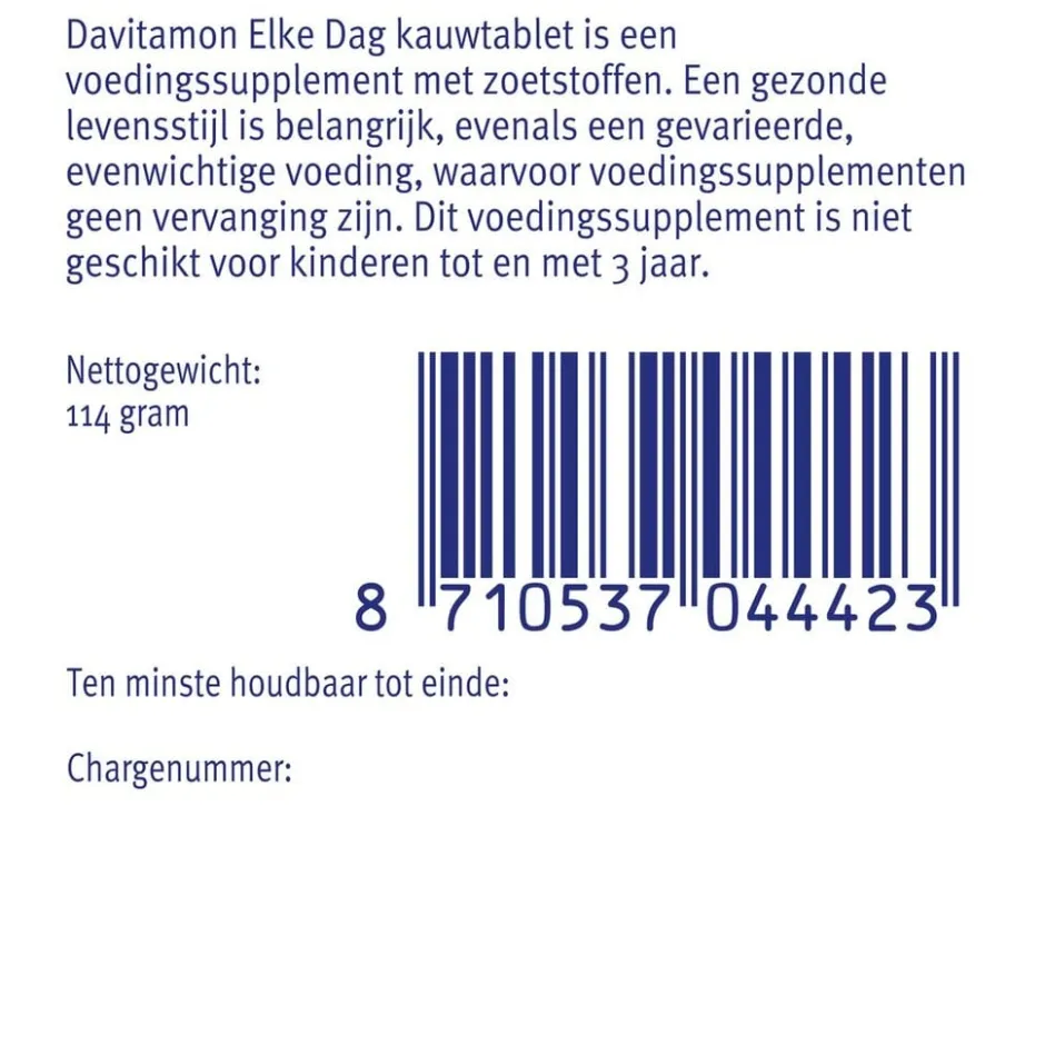 Elke Dag Kauwtabletten|Davitamon Clearance