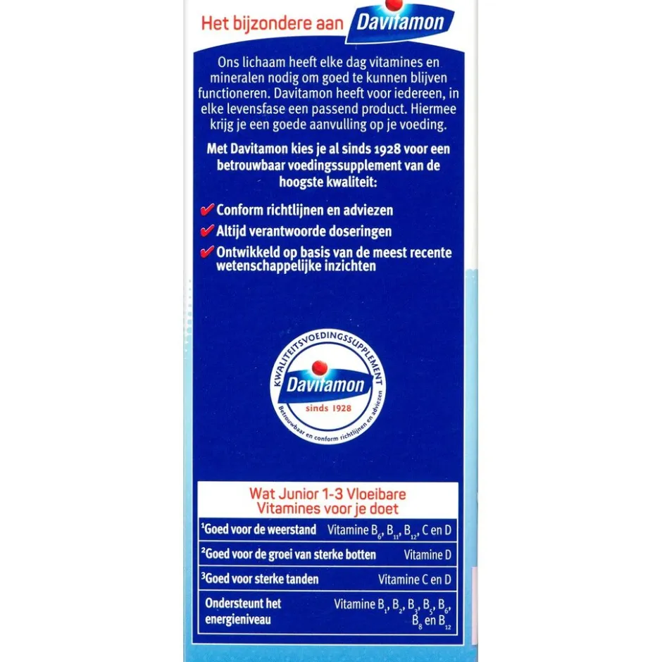Davitamon Junior 1+ Framboos Vloeibare Vitaminen< Baby En Kind Gezondheid|Vitamines