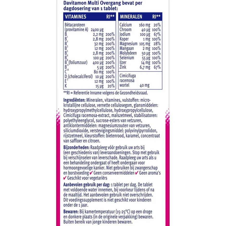 Davitamon Multi Overgang All-in-1 Multi Tabletten< Overgang