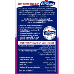 Davitamon Multi Vrouw 50+ Tabletten< Weerstand En Energie|Vitamines