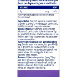 Vitamine D 50+ Smelttabletten|Davitamon Discount
