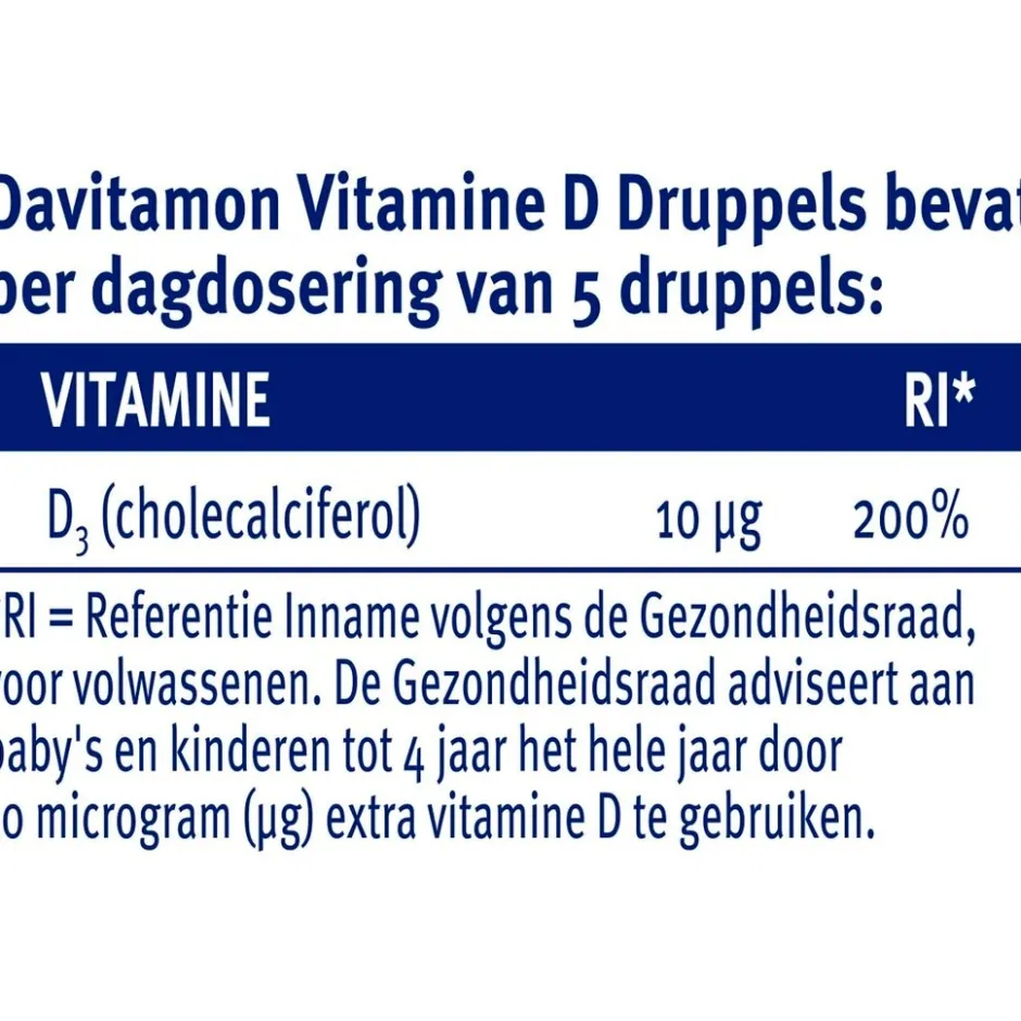 Davitamon Vitamine D Druppels< Baby En Kind Gezondheid|Vitamines