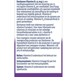 Vitamine D3 75mcg Smelttabletten|Davitamon Clearance