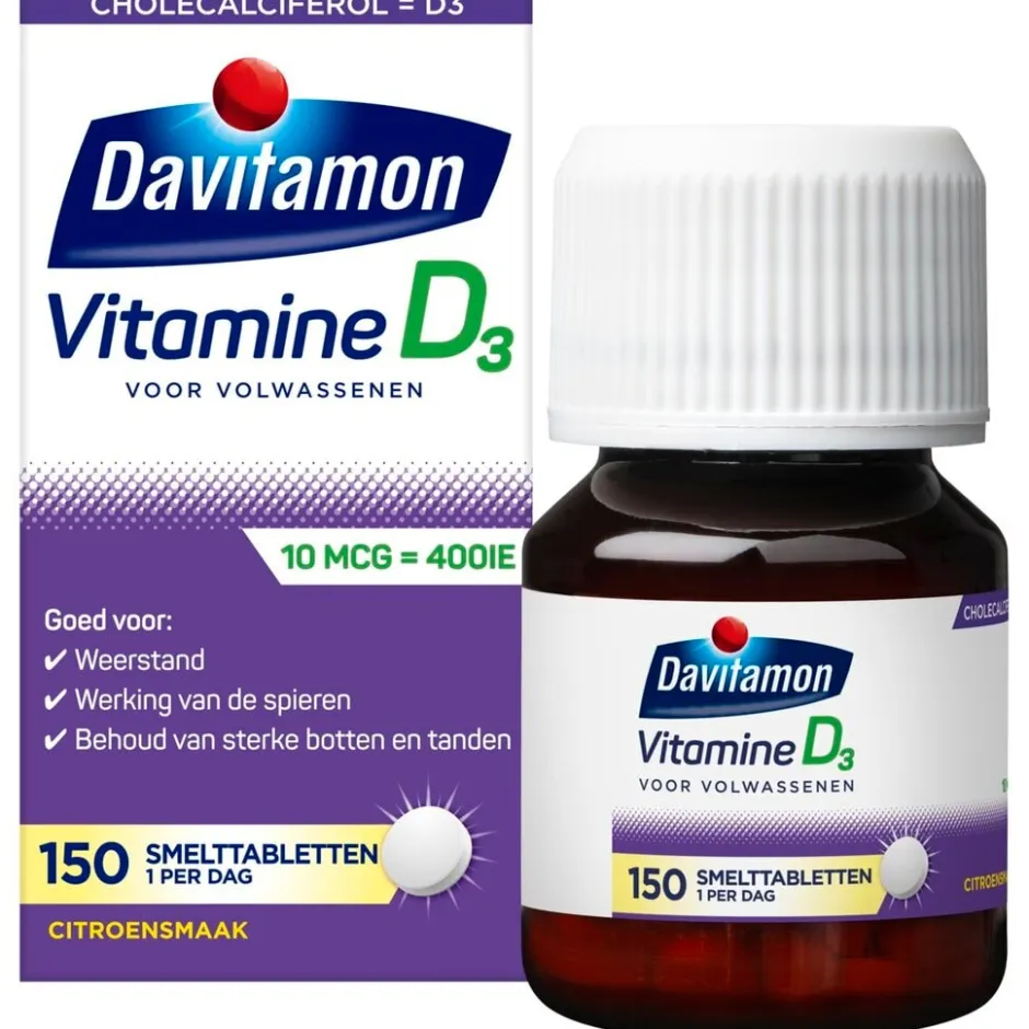Davitamon Vitamine D Smelttabletten< Vitamines