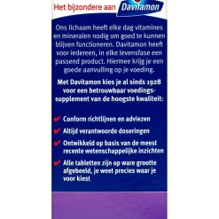 Davitamon Vitamine D3 Vanaf 50 Jaar Tabletten< Botten En Spieren|Vitamines