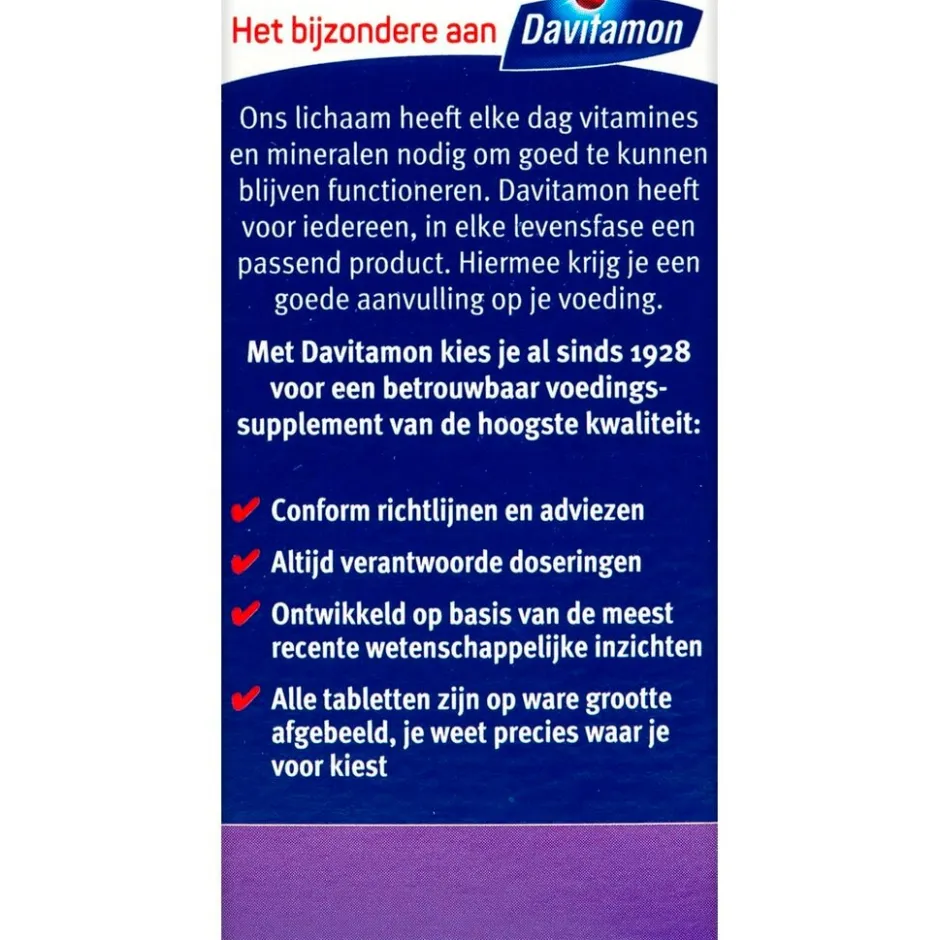Davitamon Vitamine D3 Vanaf 50 Jaar Tabletten< Botten En Spieren|Vitamines