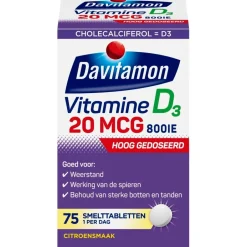 Davitamon Vitamine D Volwassenen Smelttabletten< Weerstand En Energie|Botten En Spieren