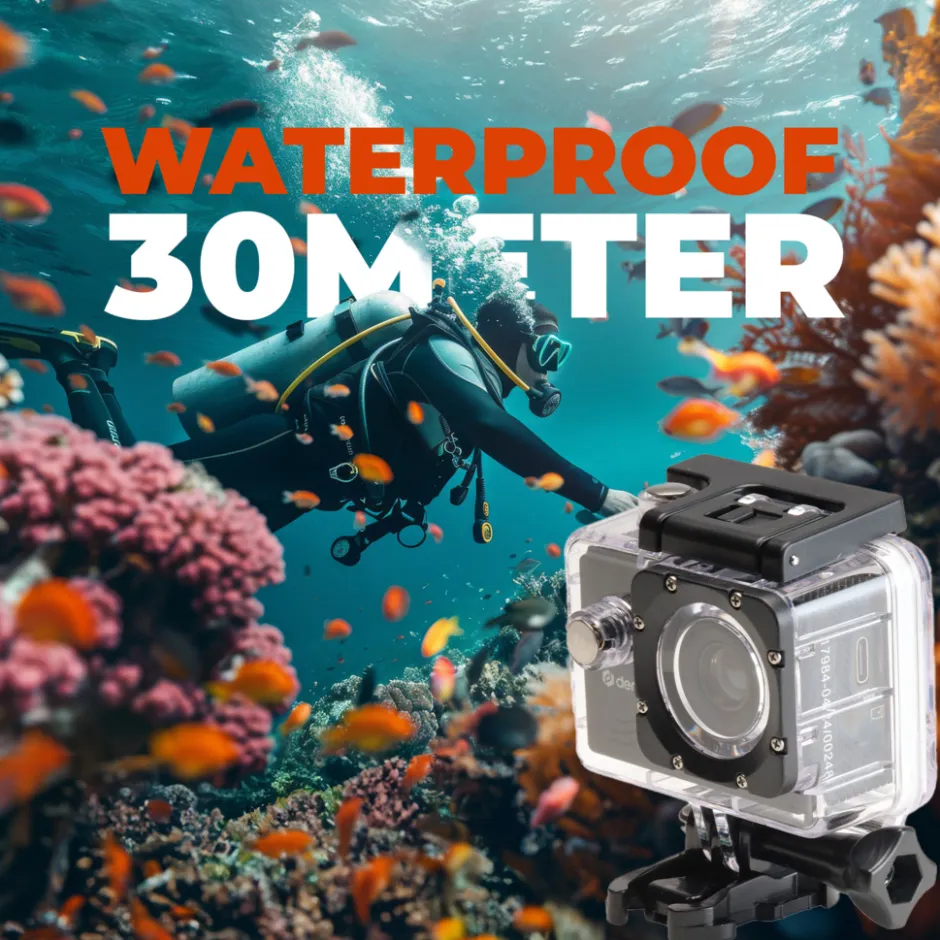 Denver ACT324 Action Camera HD incl. accessoires< Camera’S