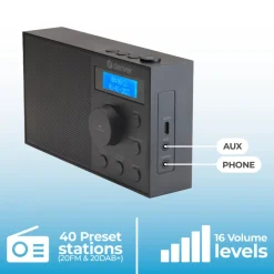 DAB51B DAB+/FM Nood-Radio met Bluetooth|Denver Online
