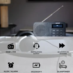 DAB42B Noodradio DAB+/FM-radio met Bluetooth|Denver Best
