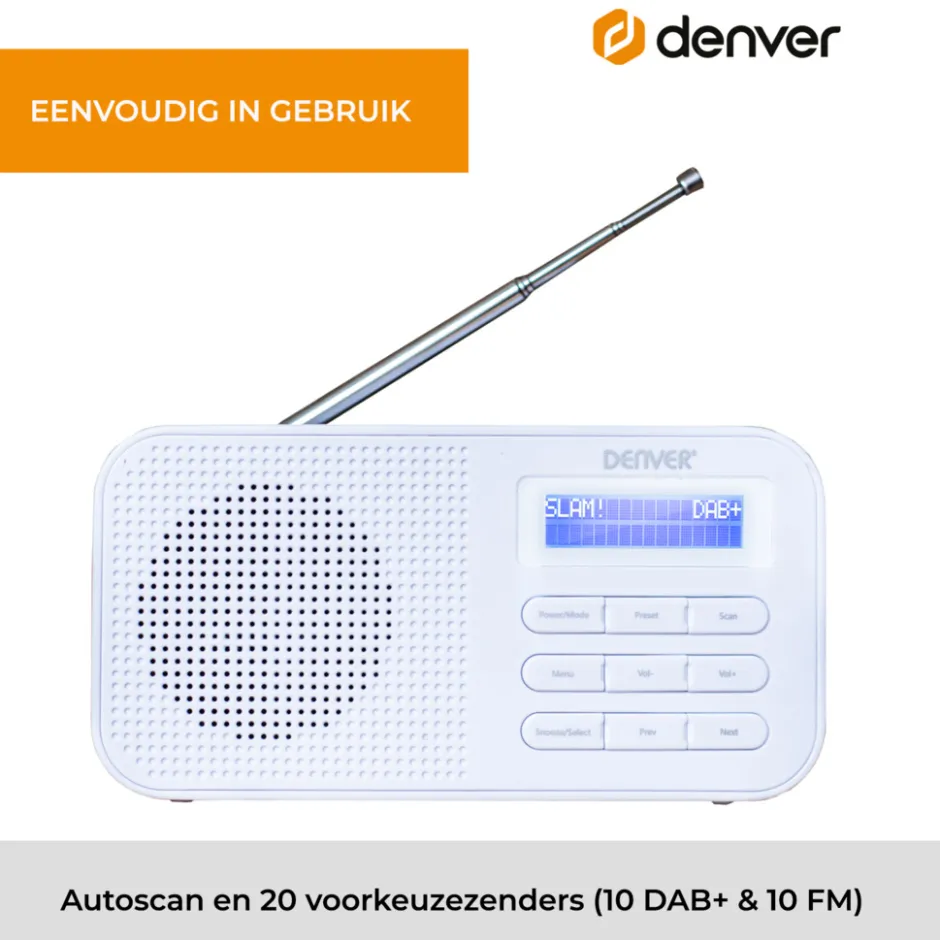 Denver DAB42W Noodradio DAB+/FM-radio met Bluetooth< Veiligheid