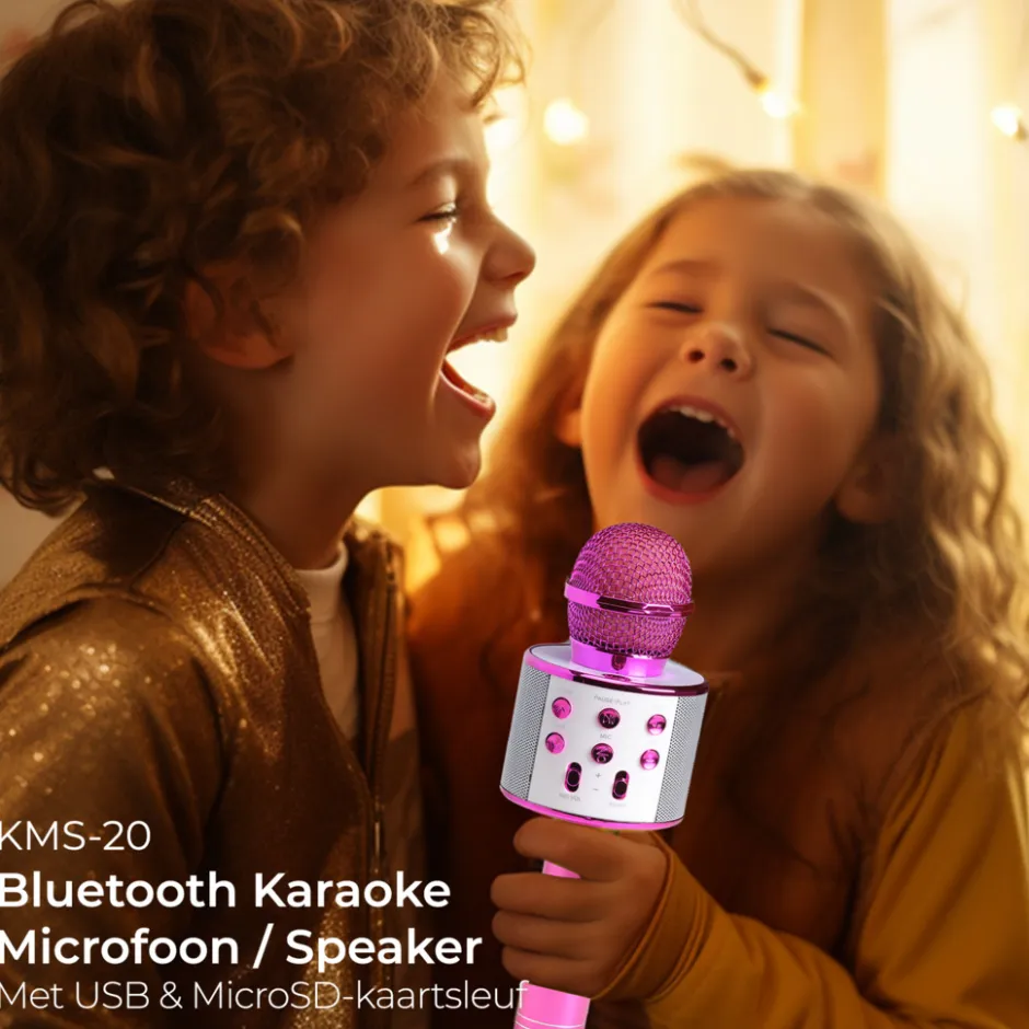 Denver KMS20P Kinder karaoke microfoon< Speakers En Accessoires
