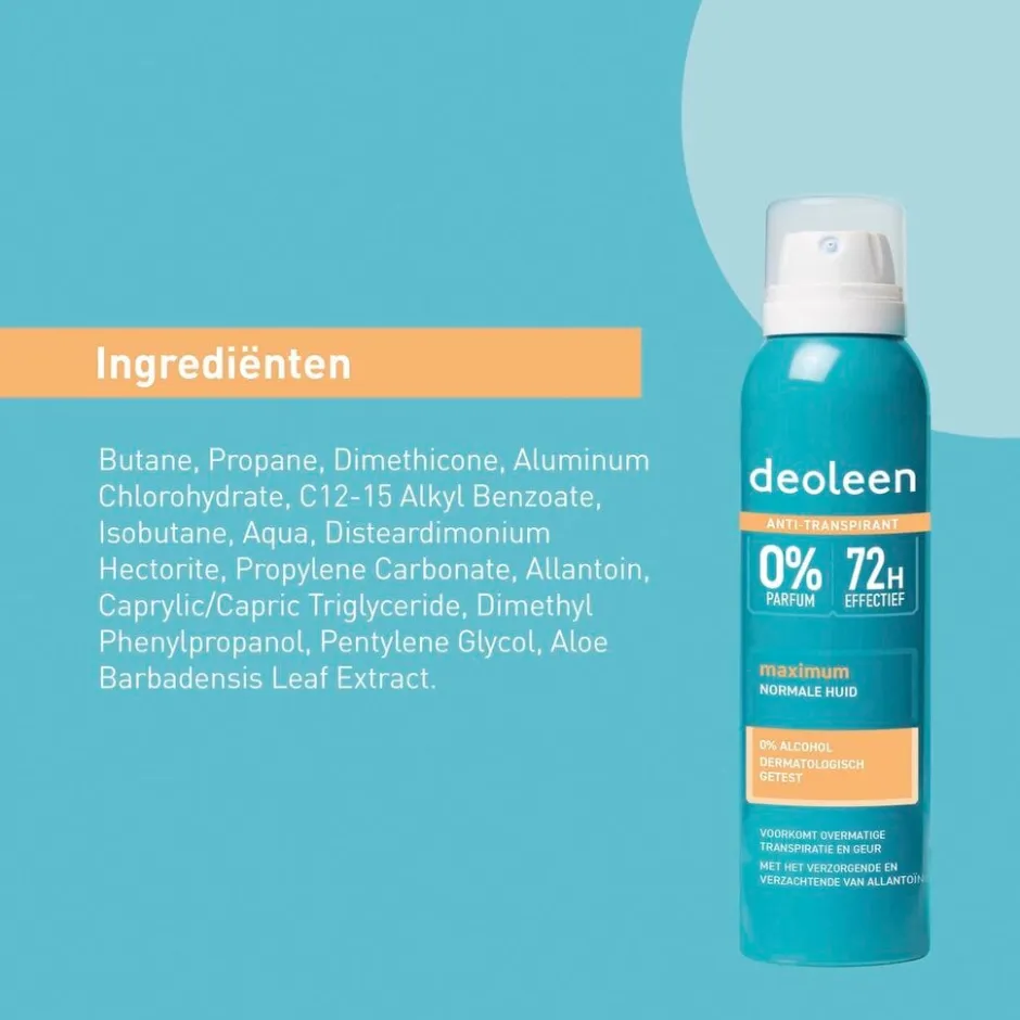 Deoleen Intense Protect Antitranspirant Spray< Overmatig Transpireren|Deospray