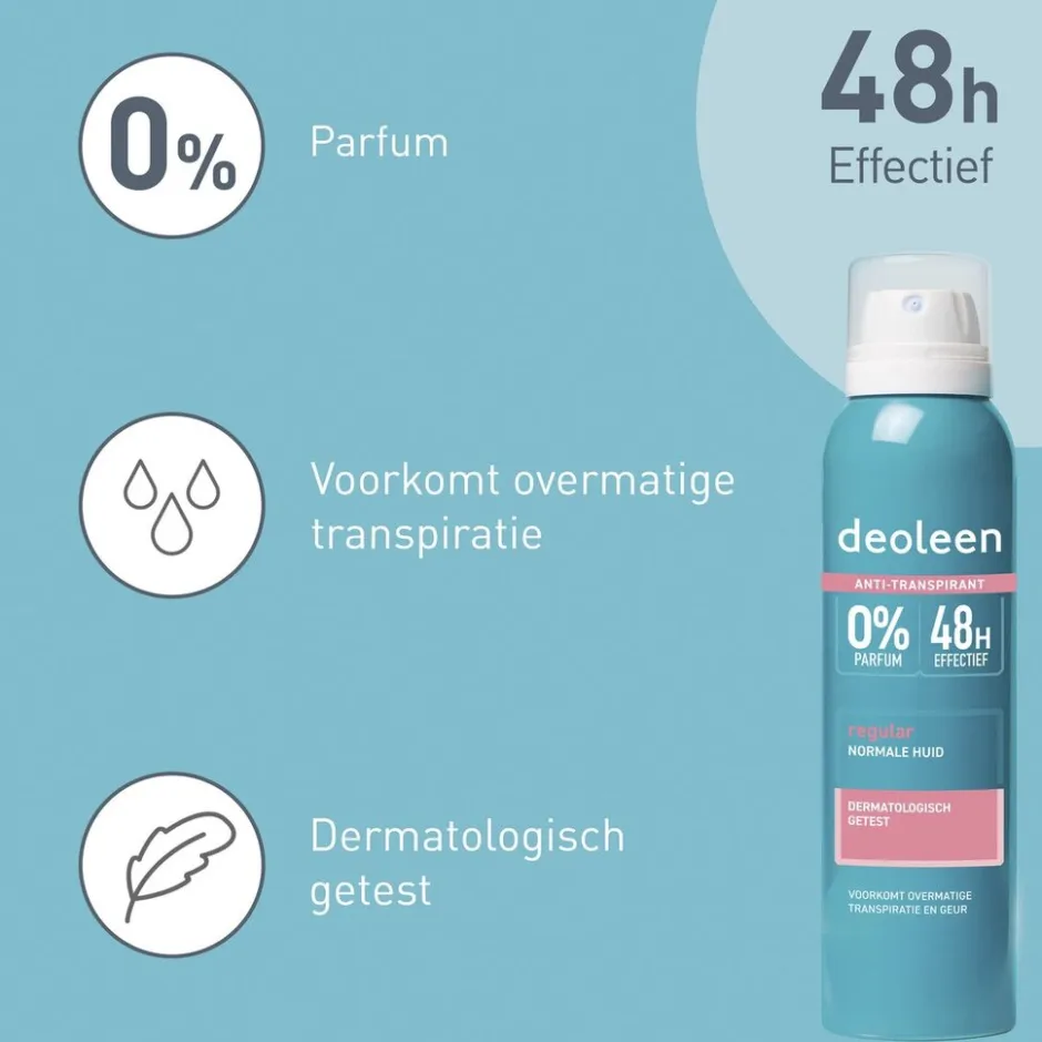 Regular Antitranspirant Spray|Deoleen Hot