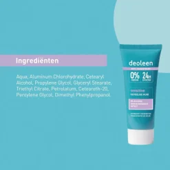 Deoleen Sensitive Antitranspirant Crème< Overmatig Transpireren
