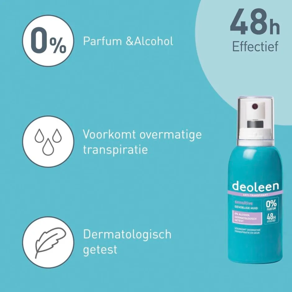 Sensitive Antitranspirant met Pomp|Deoleen