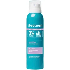 Deoleen Sensitive Antitranspirant Spray< Overmatig Transpireren