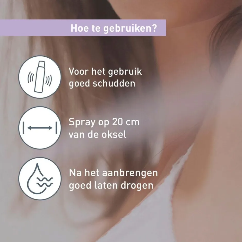 Deoleen Sensitive Antitranspirant Spray< Overmatig Transpireren