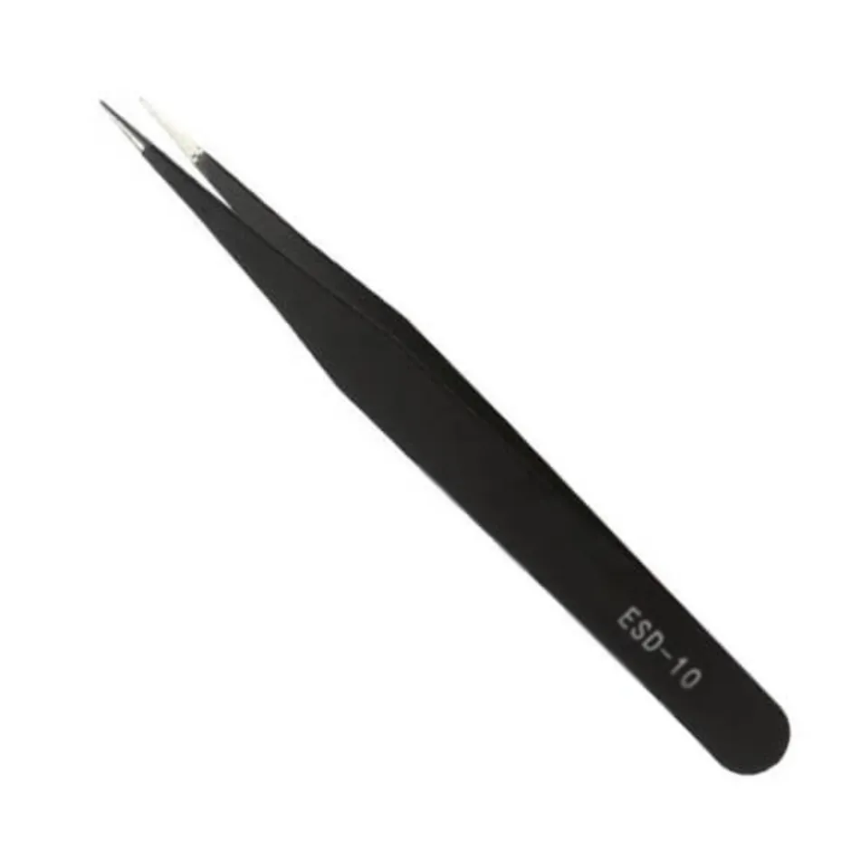 Dermarolling Black Tweezer - Wimperpincet ESD< Pincetten