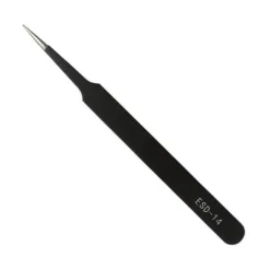Dermarolling Black Tweezer - Wimperpincet ESD< Pincetten