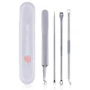 4-Delige RVS Comedonenlepel Set|Dermarolling Sale