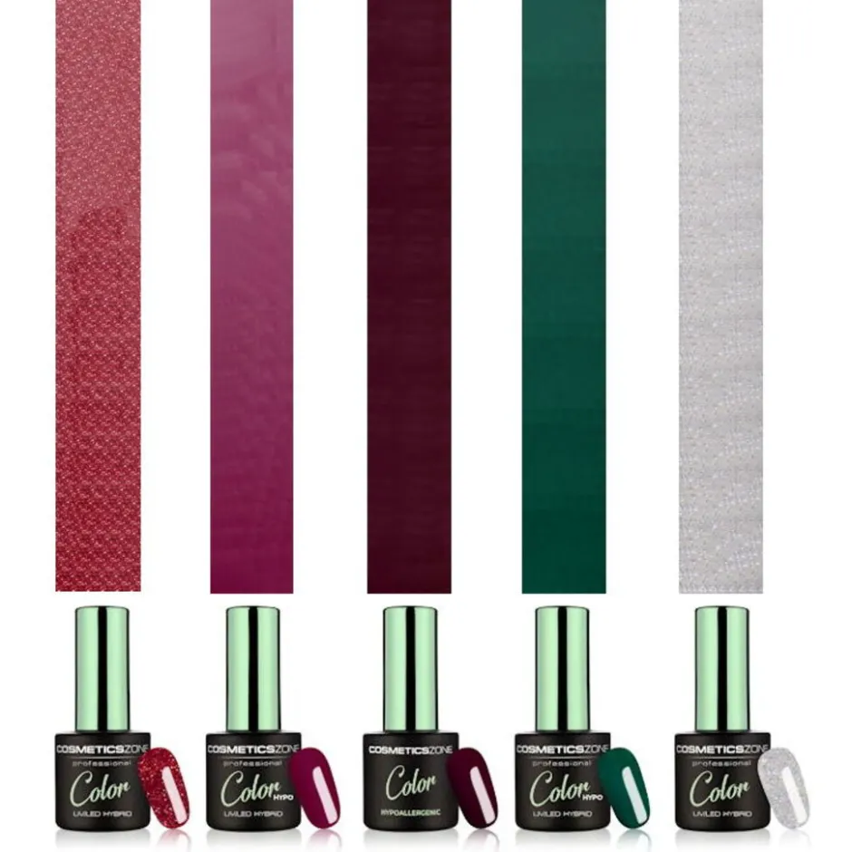 Gift Set Hypoallergene Gellak Cosmetics Zone 5 kleuren|Dermarolling Best