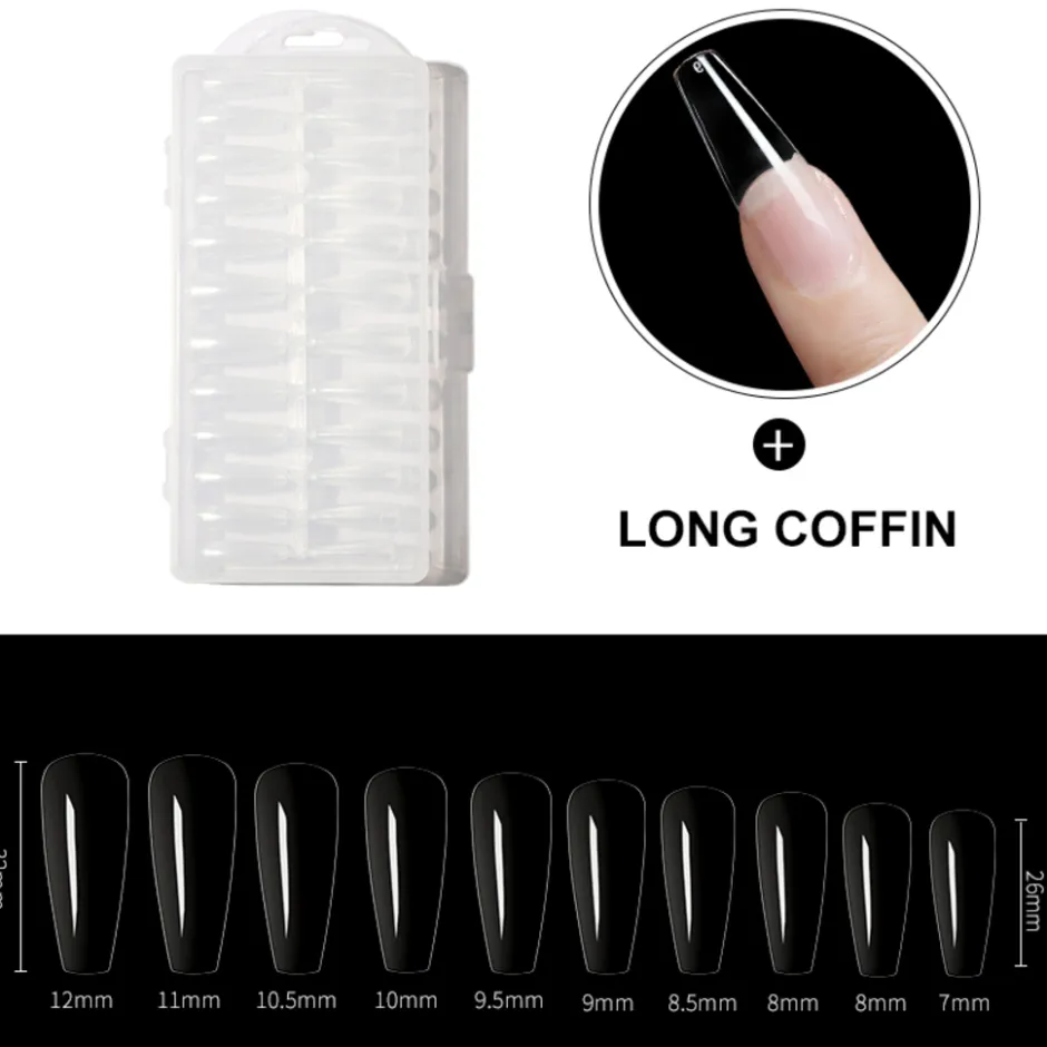 Nageltips Long Coffin|Dermarolling Outlet