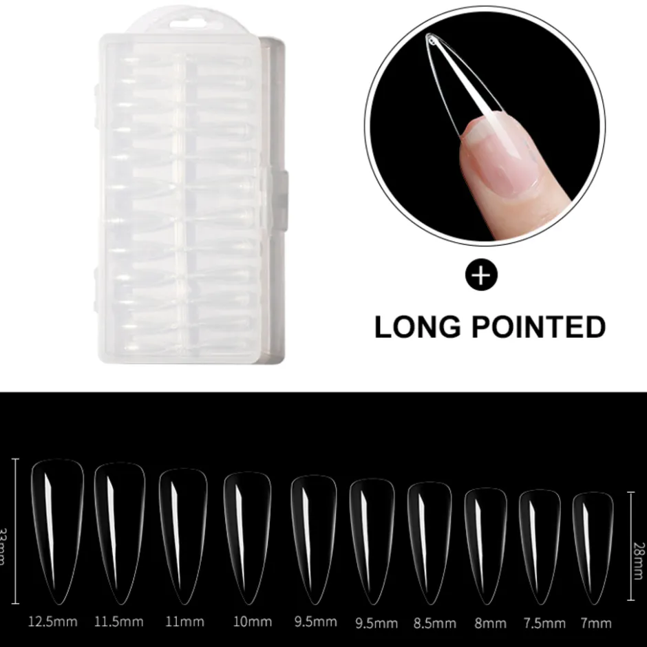 Dermarolling Nageltips Long Pointed< Nagelverzorging
