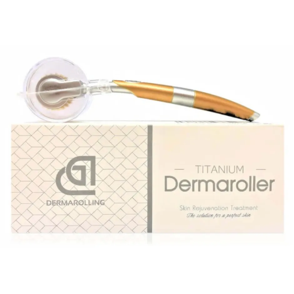 Dermarolling Titanium Dermaroller 192 naalden 0.3mm< Dermaroller