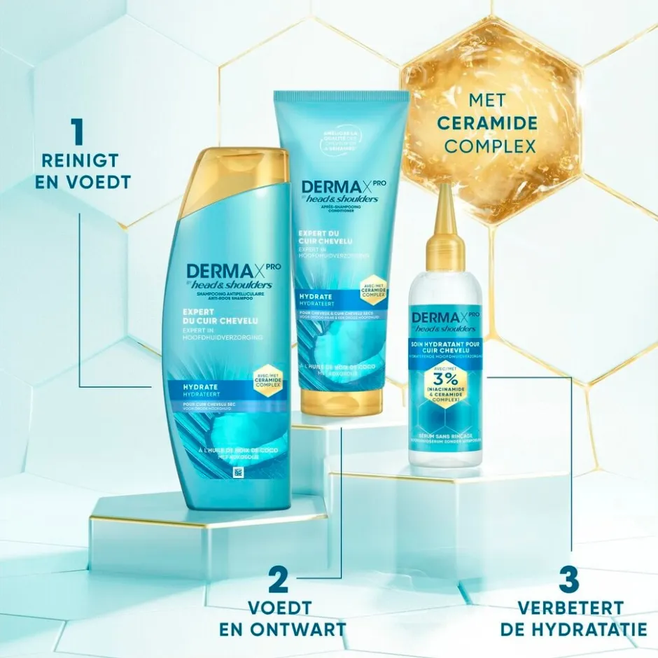 Head & Shoulders DermaXPro by Hydrateert Antiroosshampoo< Shampoo