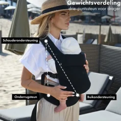 Deryan Amora Ergonomische Baby Draagzak< Draagzakken