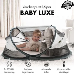 Baby Luxe Campingbedje Inclusief zelfopblaasbare matras|Deryan New