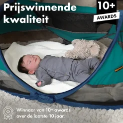 Deryan Baby Luxe Campingbedje Inclusief zelfopblaasbare matras< Campingbedjes