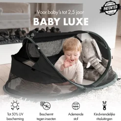 Baby Luxe Campingbedje – Inclusief zelfopblaasbare matras|Deryan Online
