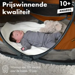 Deryan Baby Luxe Campingbedje met Zelfopblaasbare Matras< Campingbedjes