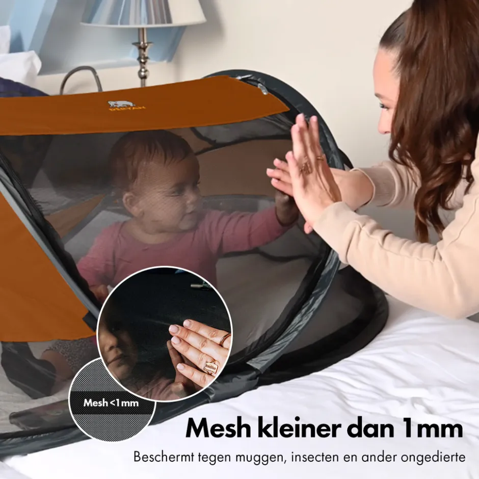 Deryan Baby Luxe Campingbedje met Zelfopblaasbare Matras< Campingbedjes