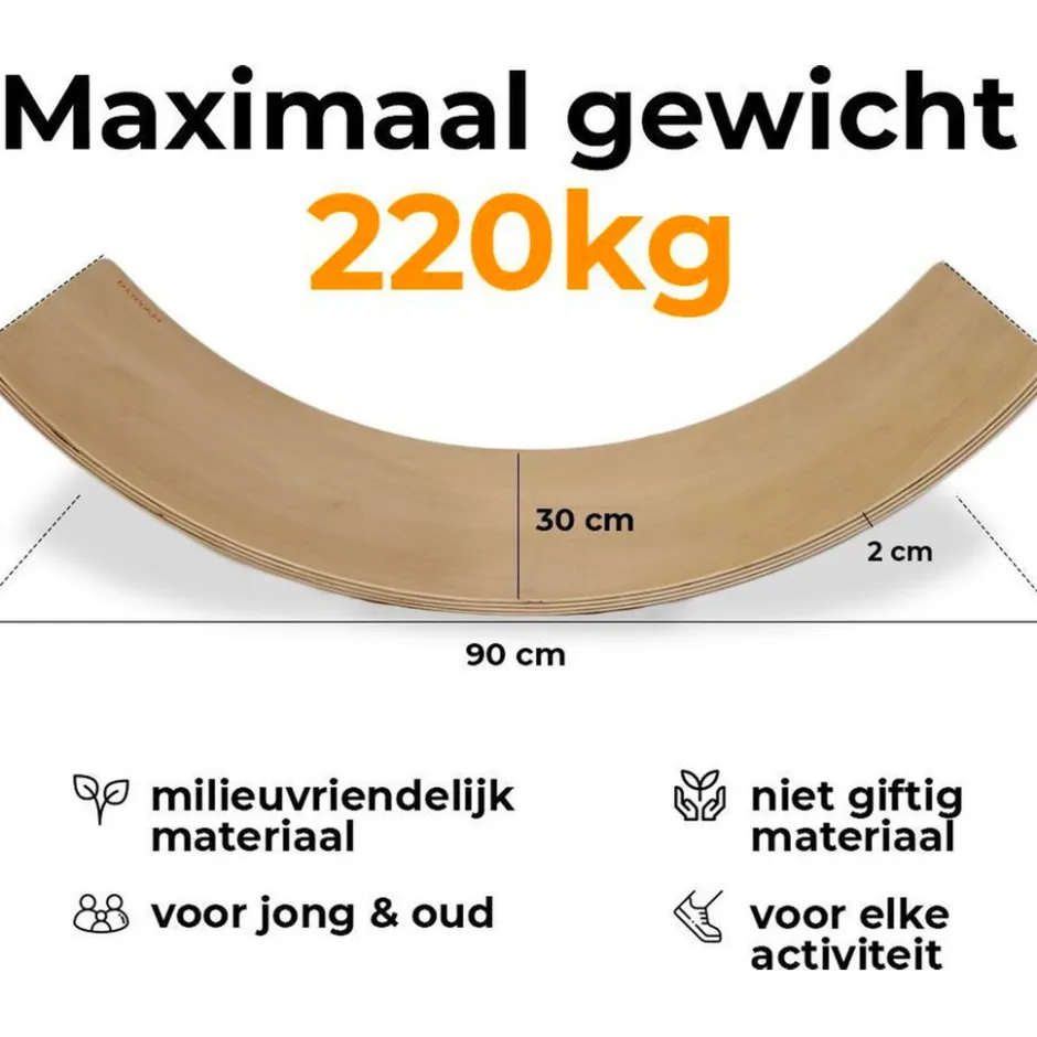 Balance Board XL + Vilt|Deryan Sale