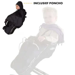 Deryan Bike-a-way Jepp/Mini Fiets Regenhoes Warme Jas En Windbreaker + regenponcho< Kinderwagenaccessoires