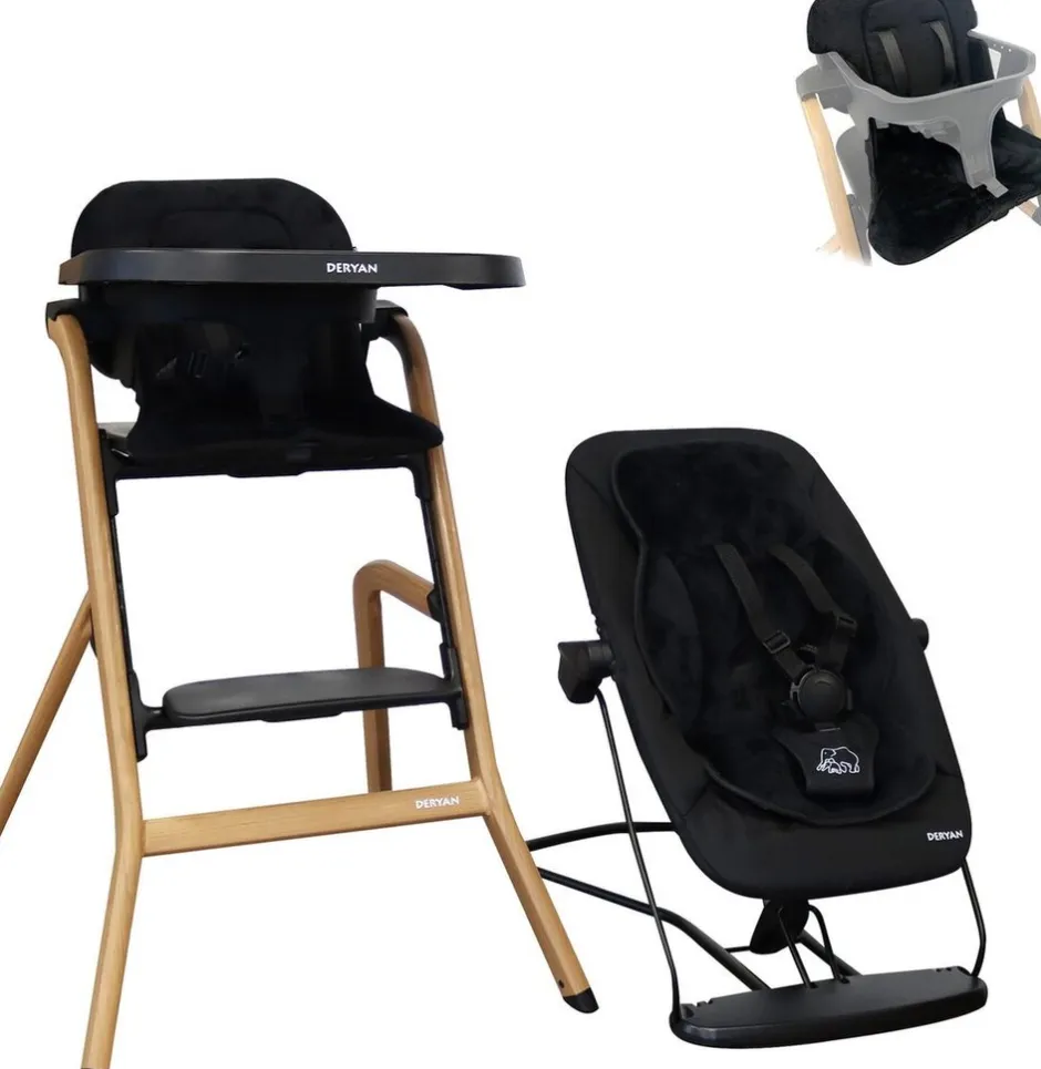 Deryan Curve Luxe Meegroei Kinderstoel Met Wipstoel & Inlegkussen< Aankleedkussens|Wipstoeltjes