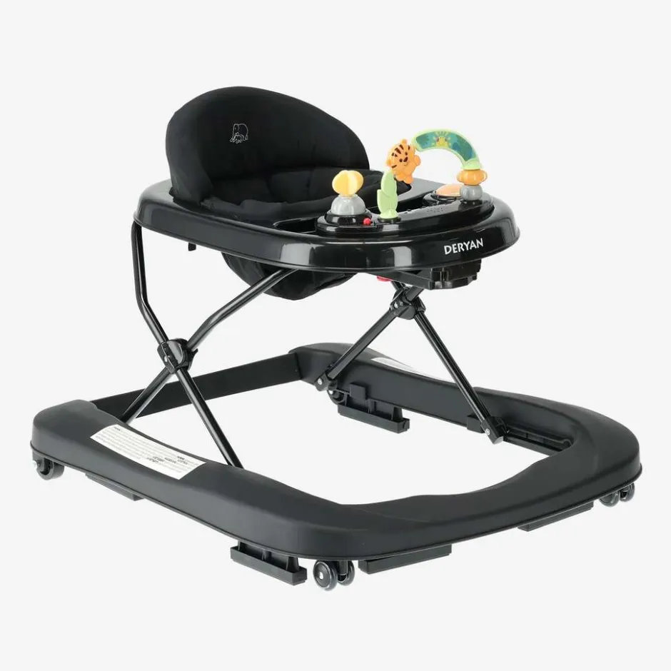 Deryan 2-in-1 inklapbare Loopstoel met speelset en dienblad< Loopstoelen