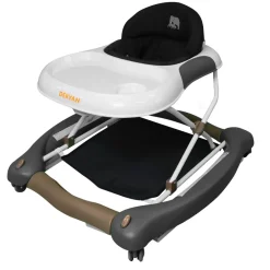 Deryan 4-in-1 inklapbare Loopstoel met speelset en dienblad< Loopstoelen
