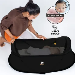 Deryan Infant Camping BabyBox Met Baby klamboe< Campingbedjes