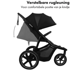 Luxe Bolt hardloop kinderwagen inclusief muggennet en pomp|Deryan New