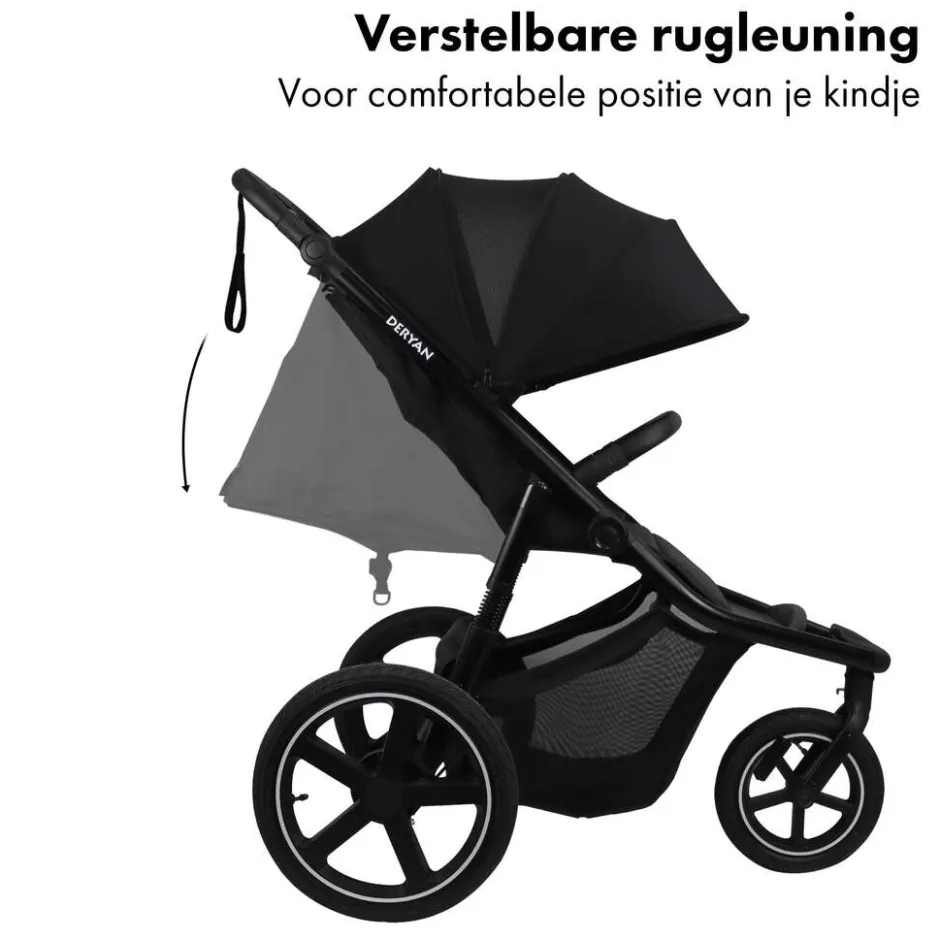 Luxe Bolt hardloop kinderwagen inclusief muggennet en pomp|Deryan New