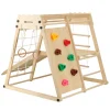 Deryan Luxe Houten Speelklimrek Met Glijbaan Klimwand En Accessoires| Hot