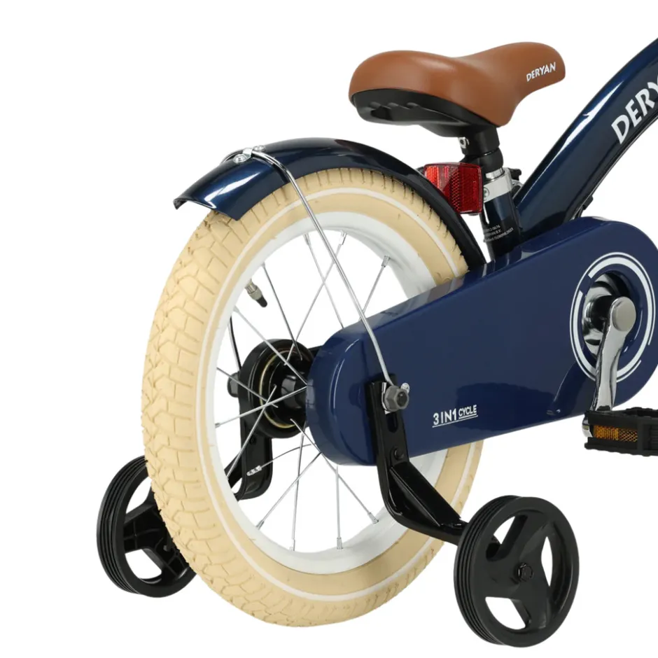 Deryan Luxe Kinderfiets 14 Inch 3 in 1 Loopfiets< Fietsen En Rijden
