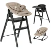 Deryan Luxe Kinderstoel Met Inklapbare Nougat Bouncer Zwart< Kinderstoelen