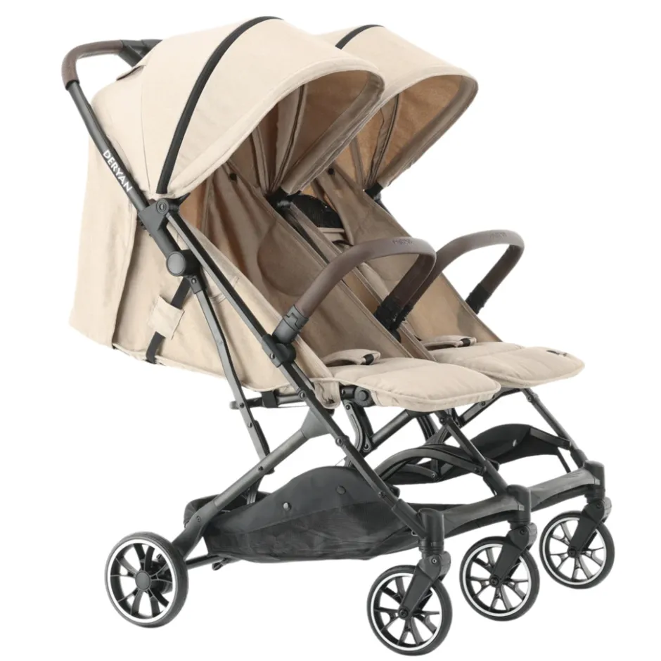 Deryan Luxe Rolo X2 Dubbele Buggy< Duowagens En Tweelingwagens